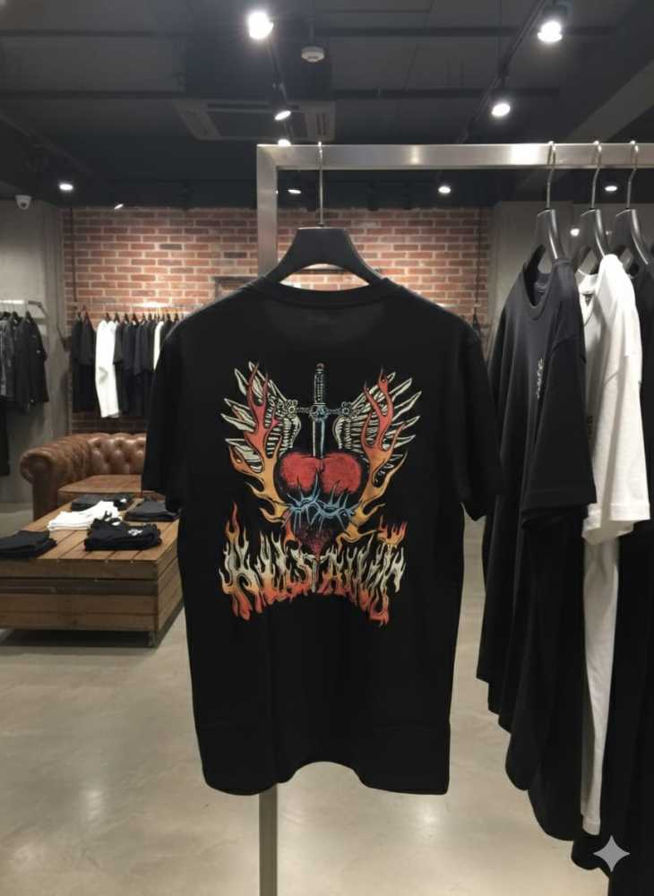 All Saints Black Premium Quality T-shirt-thumb-4