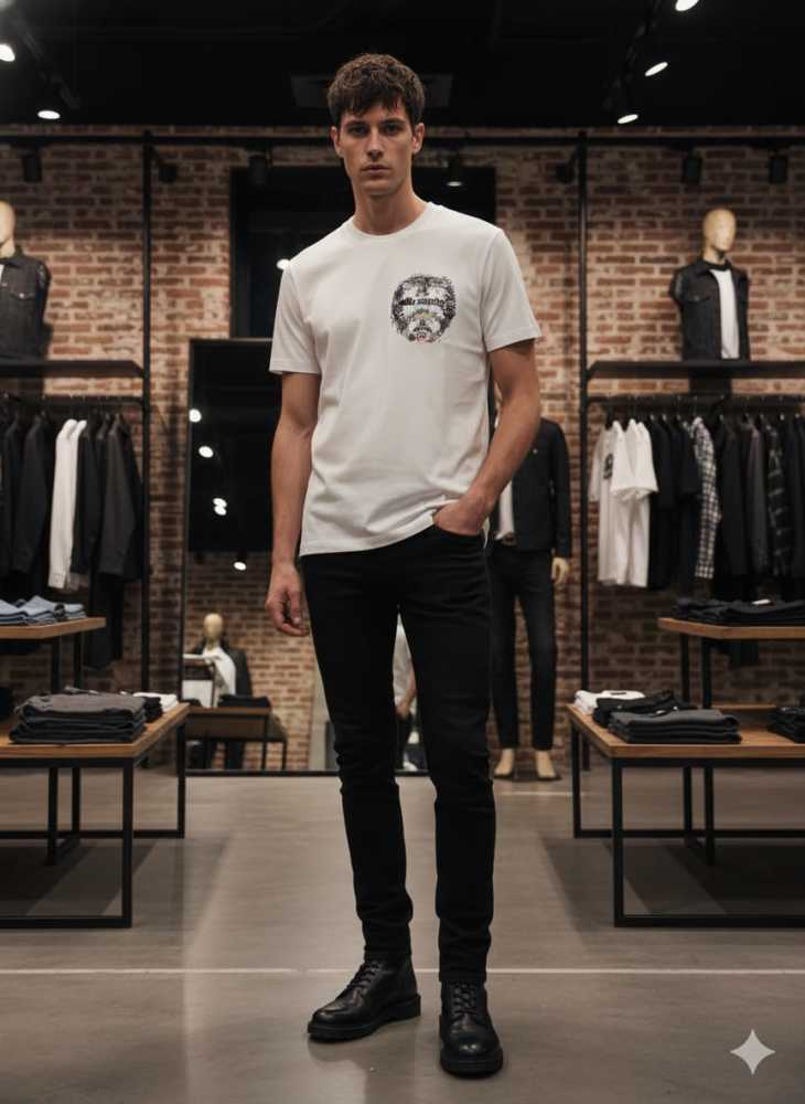 All Saints White Premium Quality T-shirt-thumb-0