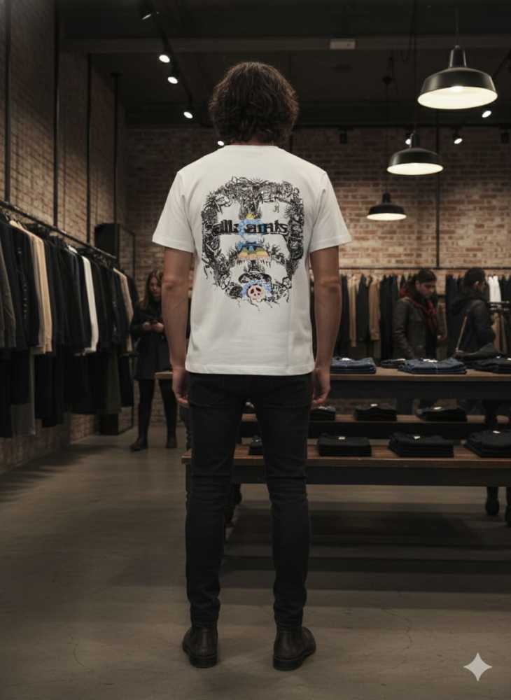 All Saints White Premium Quality T-shirt-thumb-4