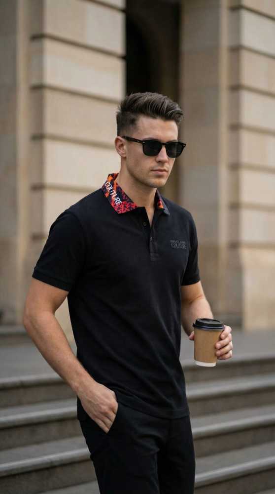 Versace Black Premium Quality T-shirt-2