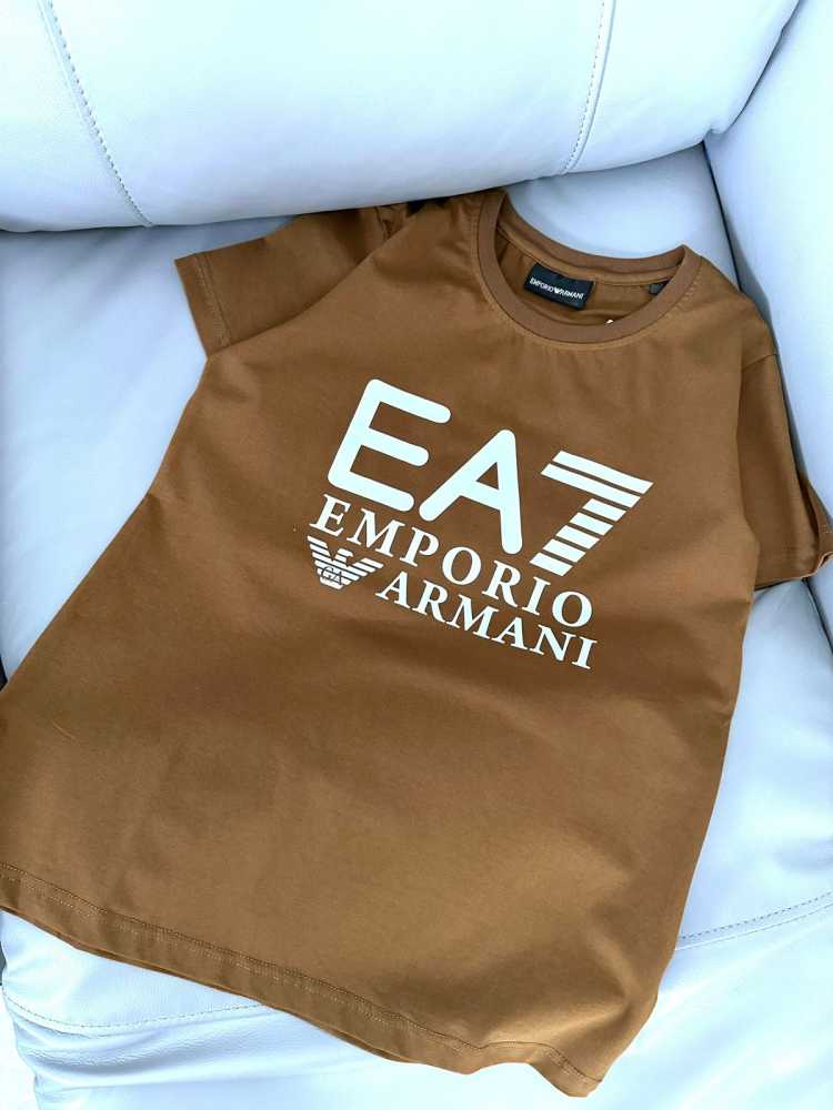 Emporio Armani Brown Premium Quality Women T-shirt-2
