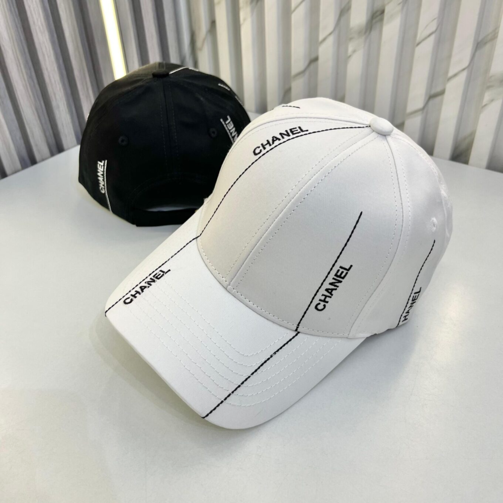 Chanel Logo-Print Baseball Cap-0