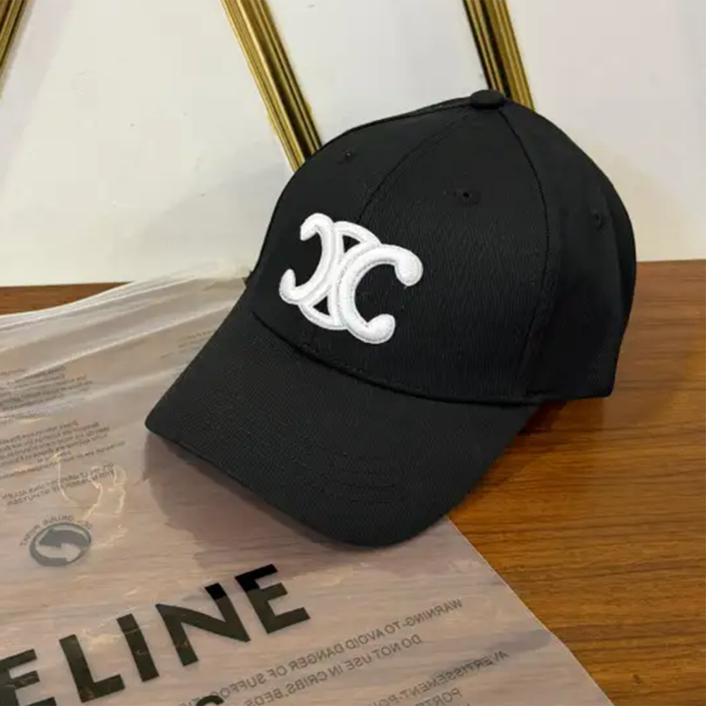 Celine Monogram Black Premium Cashmere Caps-1