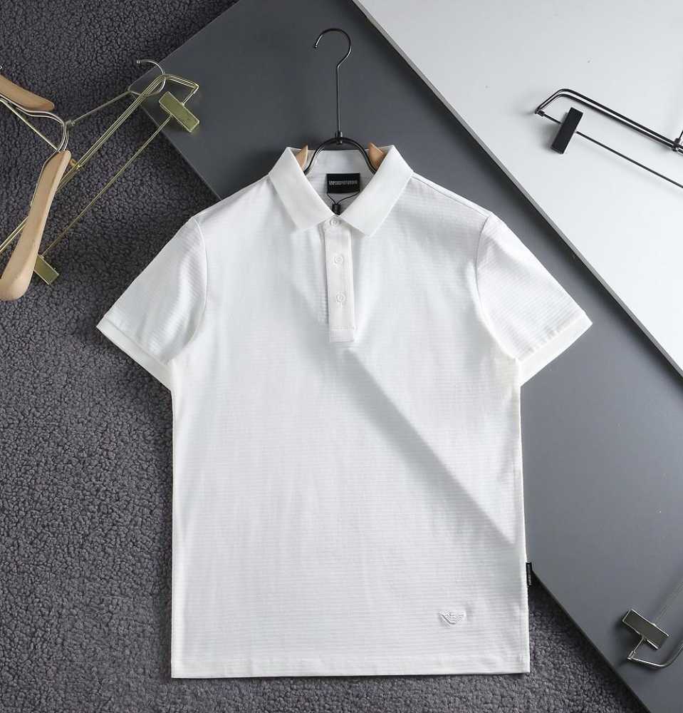Emporio Armani White Cotton T-Shirt-thumb-0