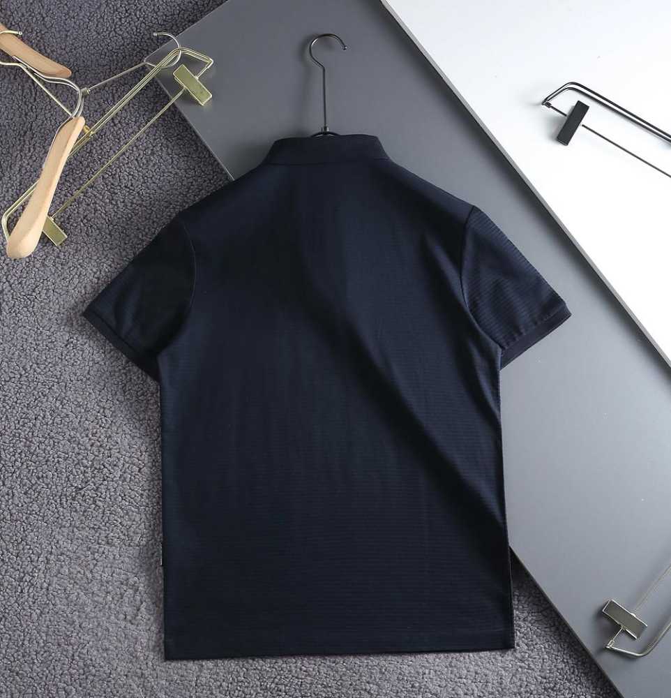 Emporio Armani Blue Cotton T-Shirt-thumb-1