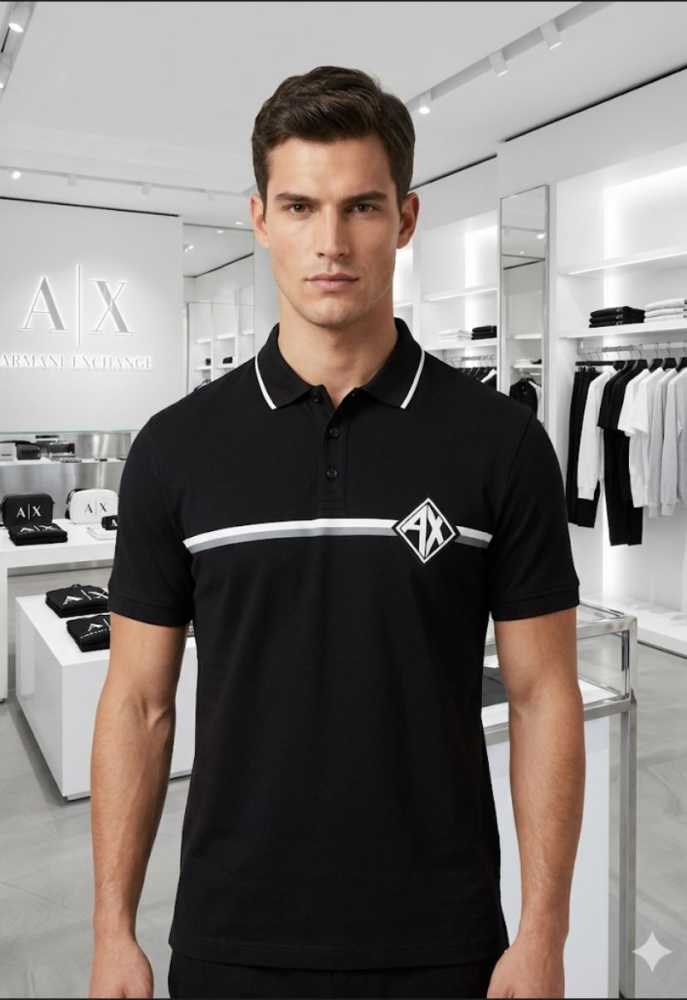 Armani Exchange Black Premium Quality T-Shirt-1