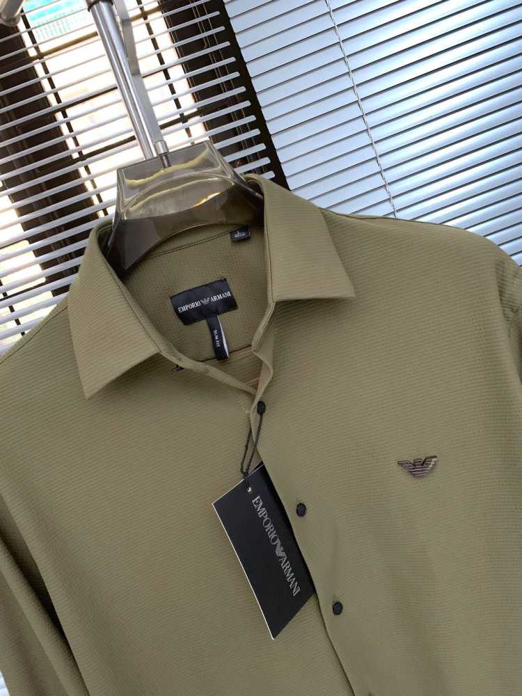 Emporio Armani Olive Green Premium Quality Shirt-3