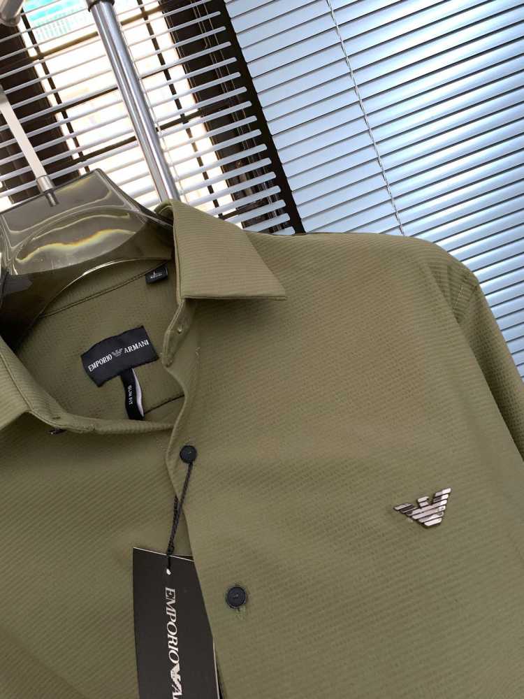 Emporio Armani Olive Green Premium Quality Shirt-2