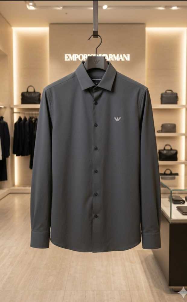 Emporio Armani Grey Premium Quality Shirt-thumb-1