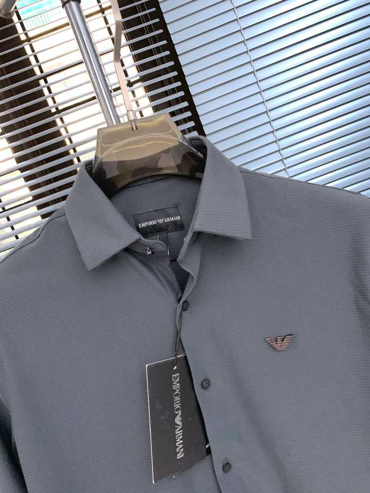 Emporio Armani Grey Premium Quality Shirt-thumb-3