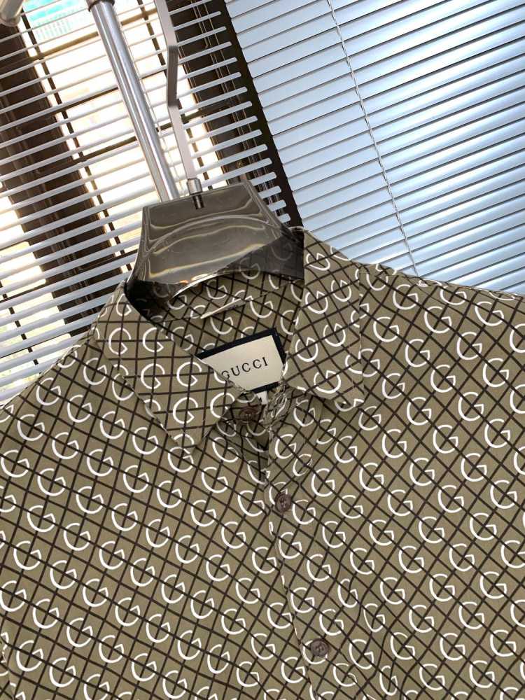 Gucci Brown Premium Quality Cotton Shirt-2