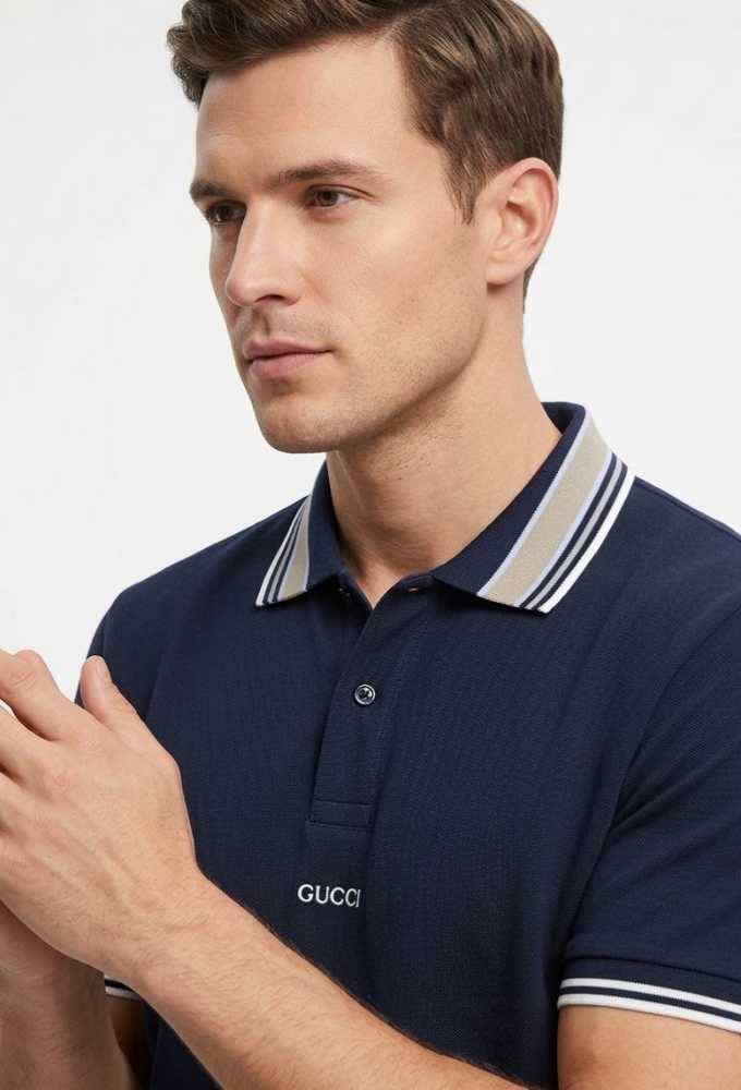 Gucci Blue Premium Quality Polo T-shirt