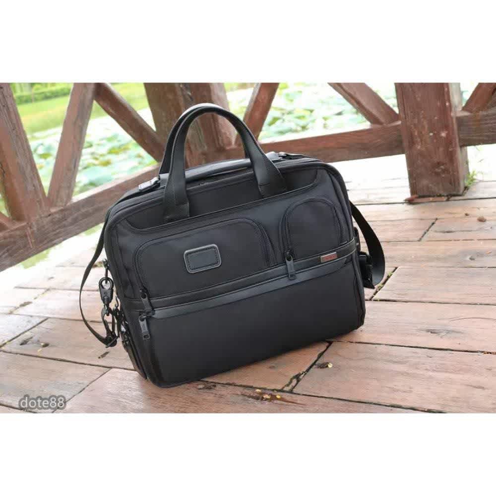 Tumi Expandable Organizer Laptop Black Bag