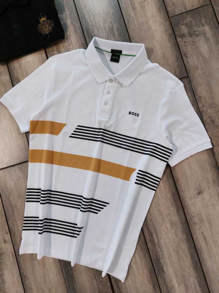 Hugo Boss White Premium Quality Polo Tees
