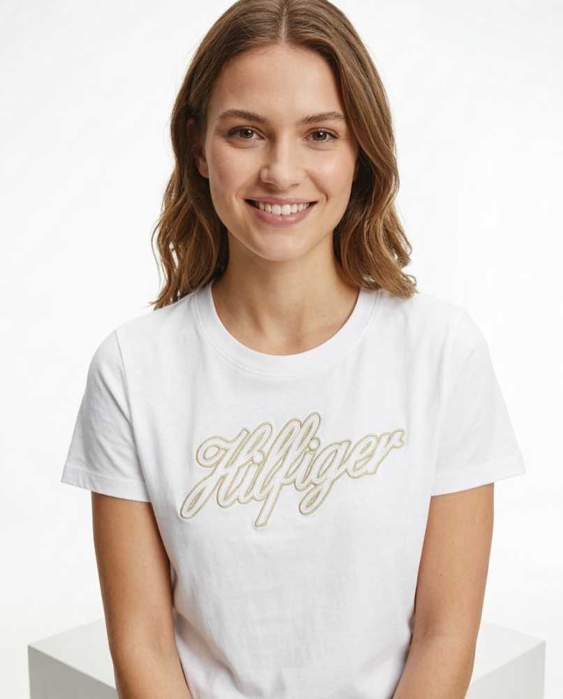 Tommy Hilfiger White Premium Quality Women T-shirt