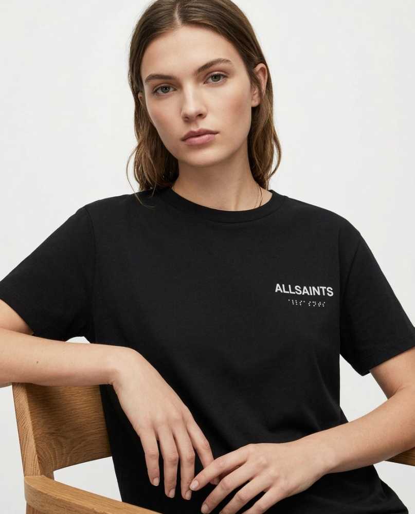 All Saint Black Premium Quality Women T-shirt