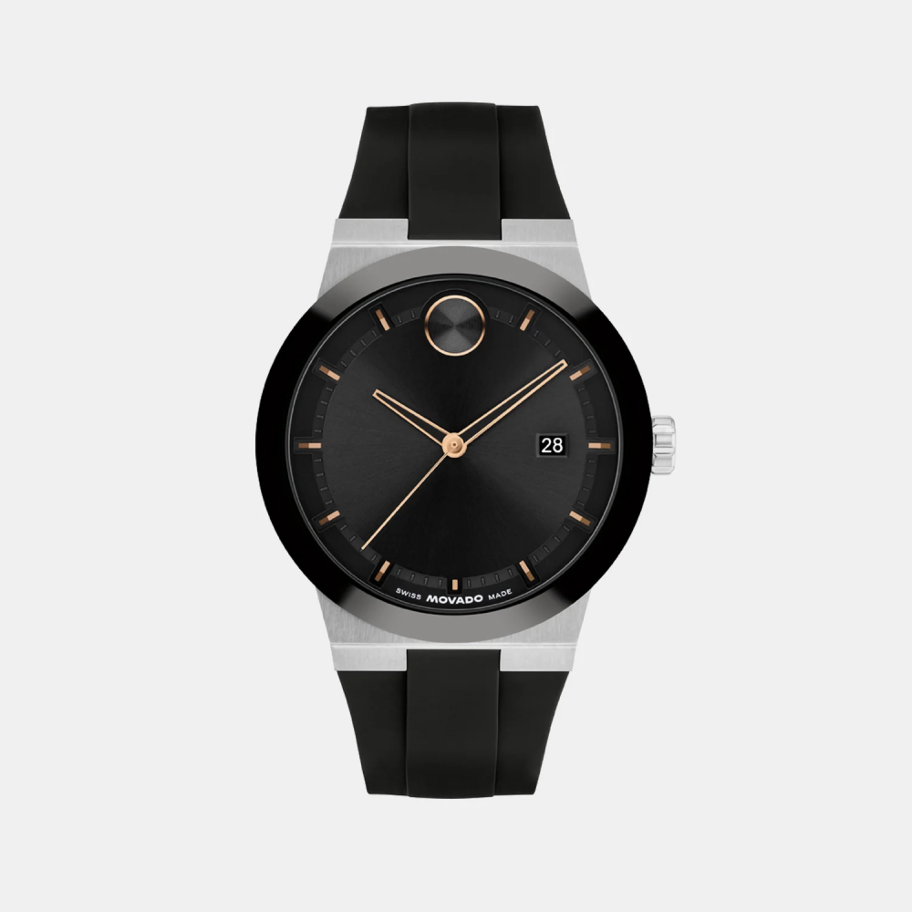 Movado Bold Men Quartz Analog Silicone Watch 3601079