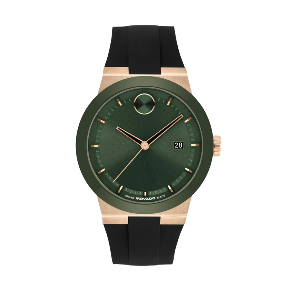 Movado Bold Men Quartz Analog Silicone Watch 3601296