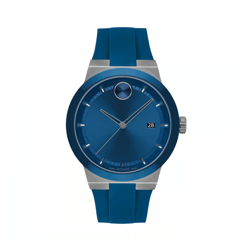Movado Bold Men Quartz Analog Silicone Watch 3601192