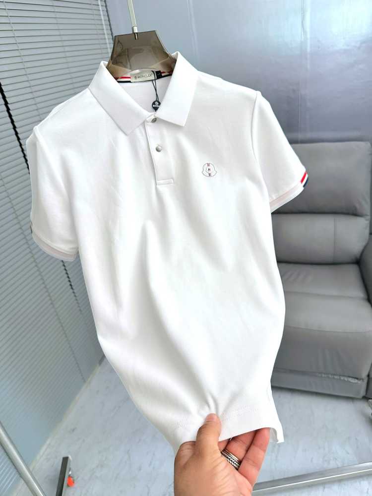 Moncler White Premium Quality T-shirt-1