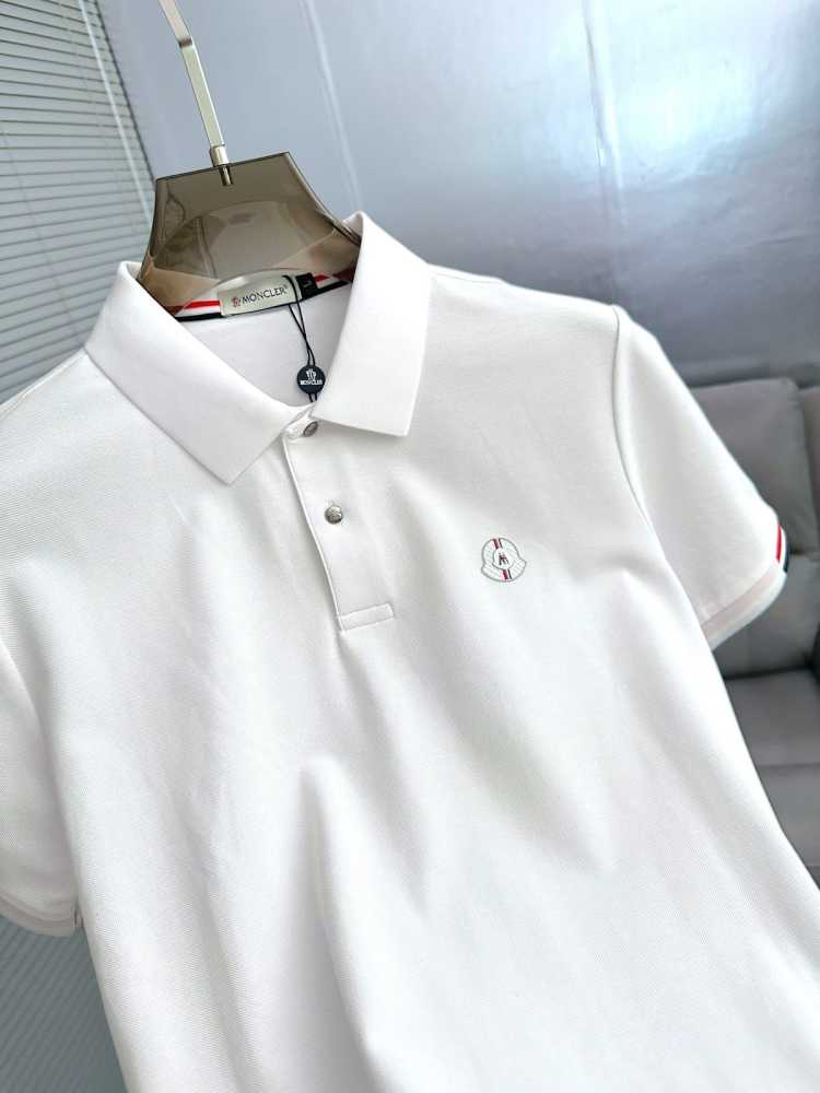 Moncler White Premium Quality T-shirt-3