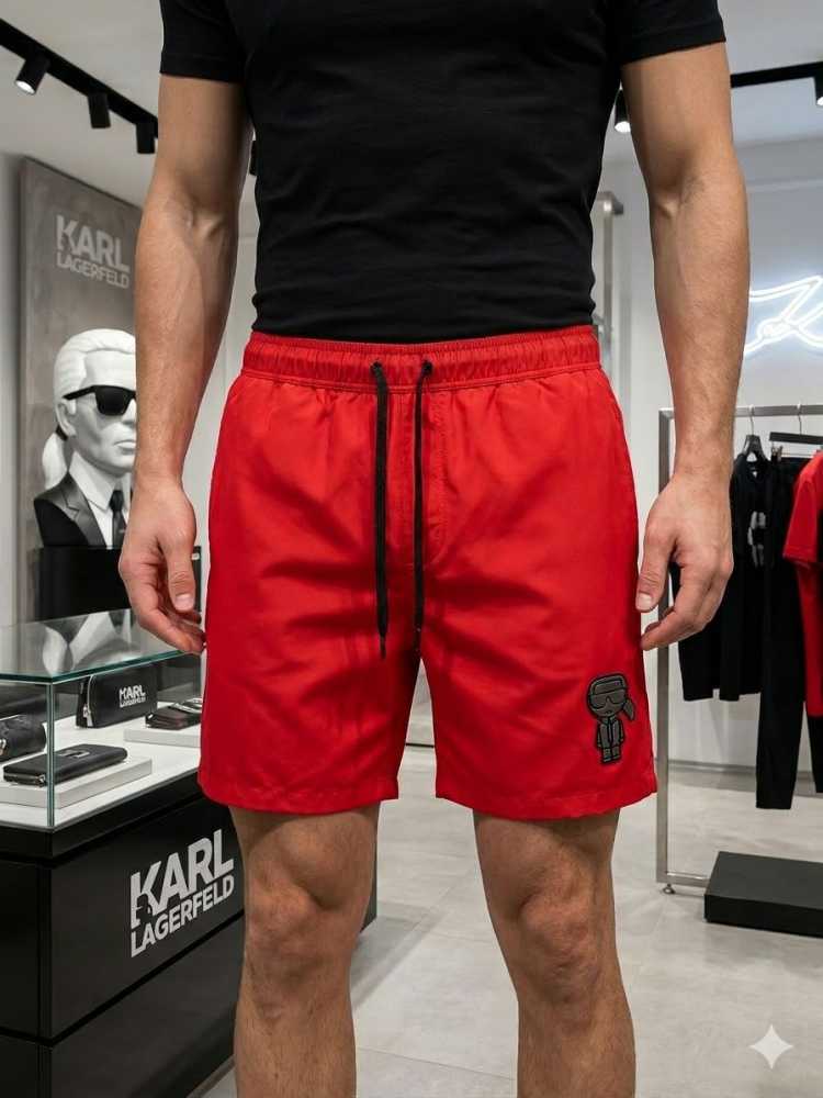 Karl Lagerfeld Red Premium Quality Shorts