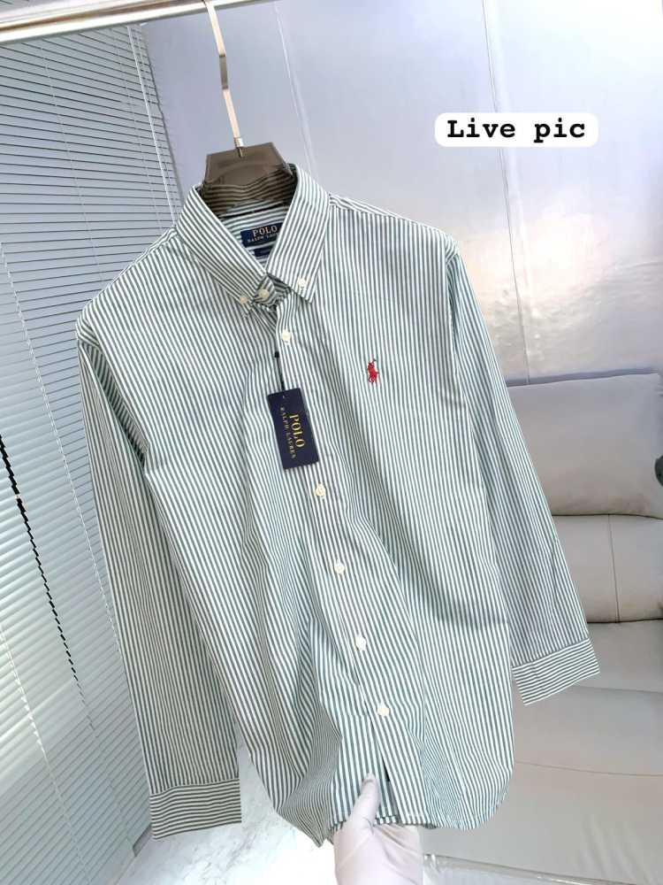 Ralph Lauren Green Premium Quality Cotton Shirt-thumb-1