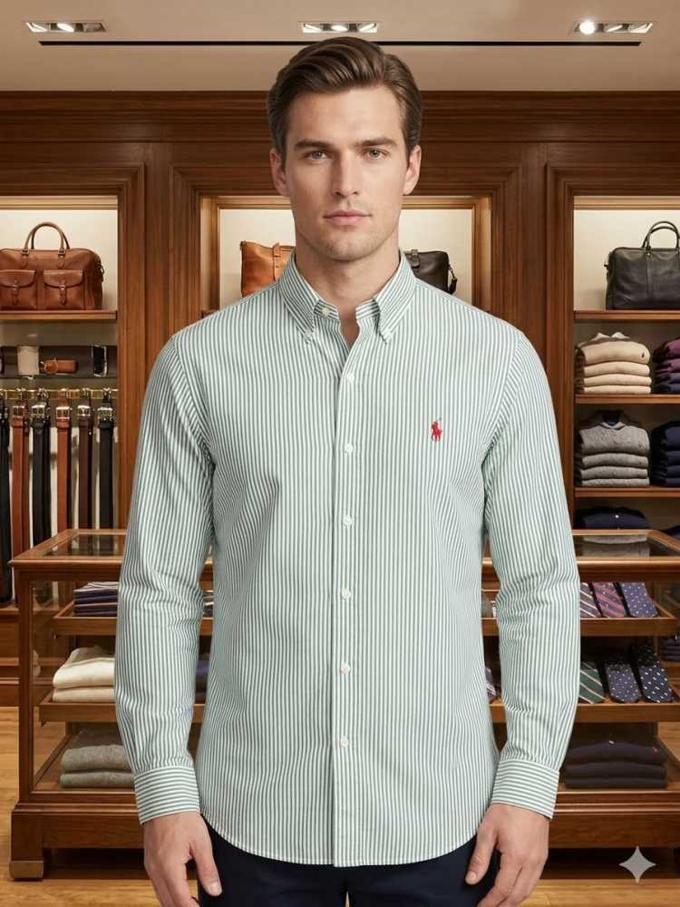 Ralph Lauren Green Premium Quality Cotton Shirt-thumb-0