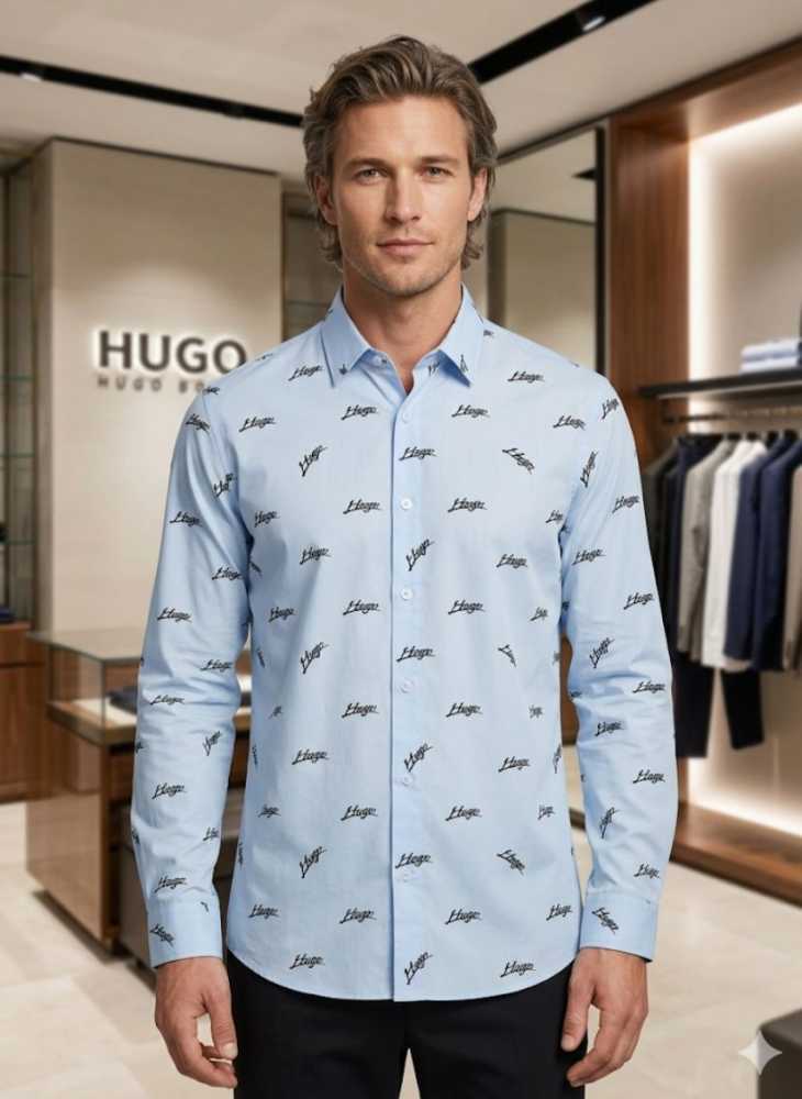 Hugo Boss Blue Premium Quality Shirt