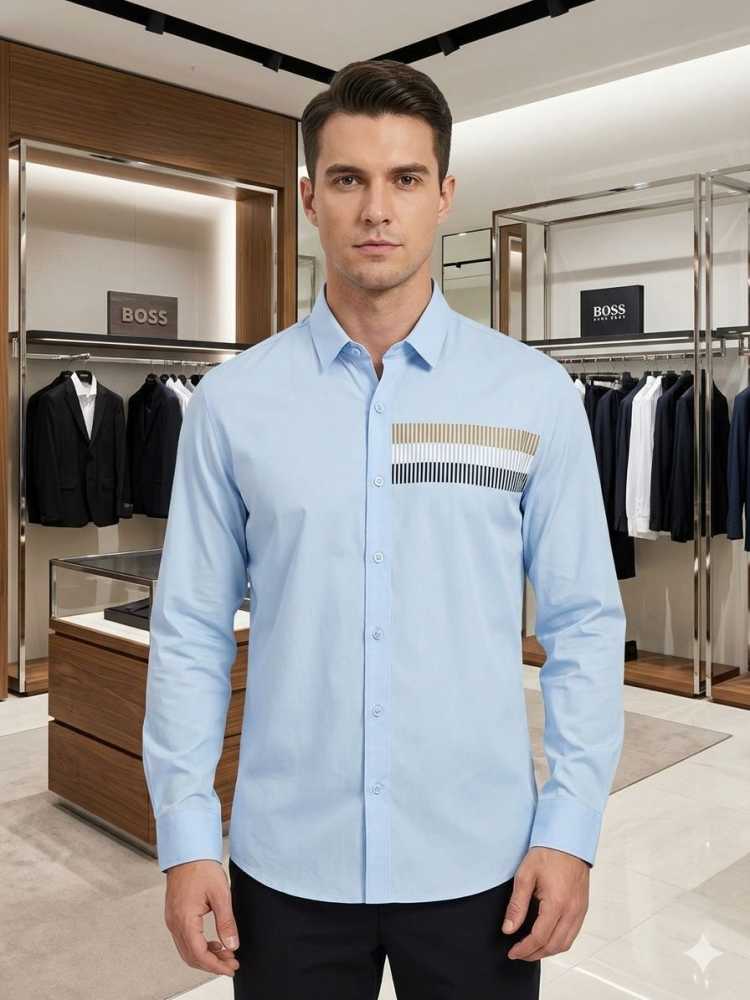 Hugo Boss Blue Premium Quality Shirt