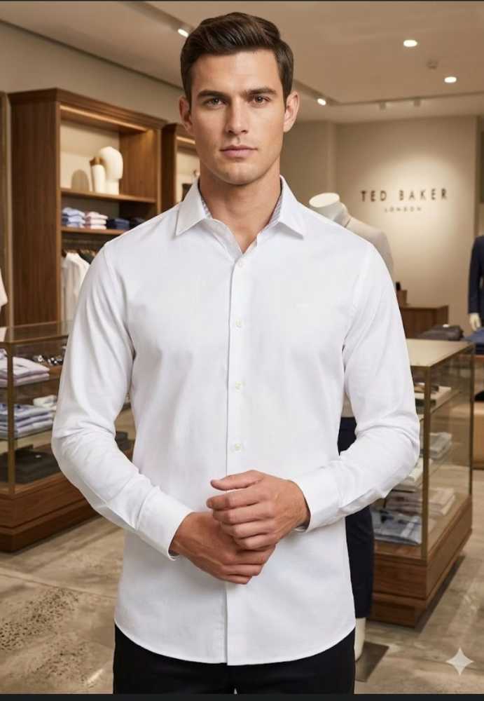 Ted Bekar White Premium Quality Shirt