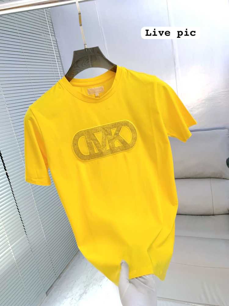 Michael Kors Yellow Premium Quality Women T-shirt-1