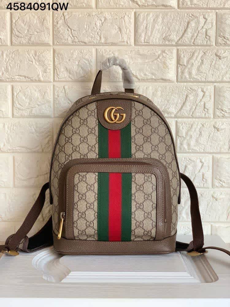 Gucci GG Ophidia Beige Backpack