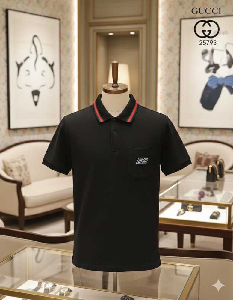 Gucci Black Premium Quality Polo T-shirt-3
