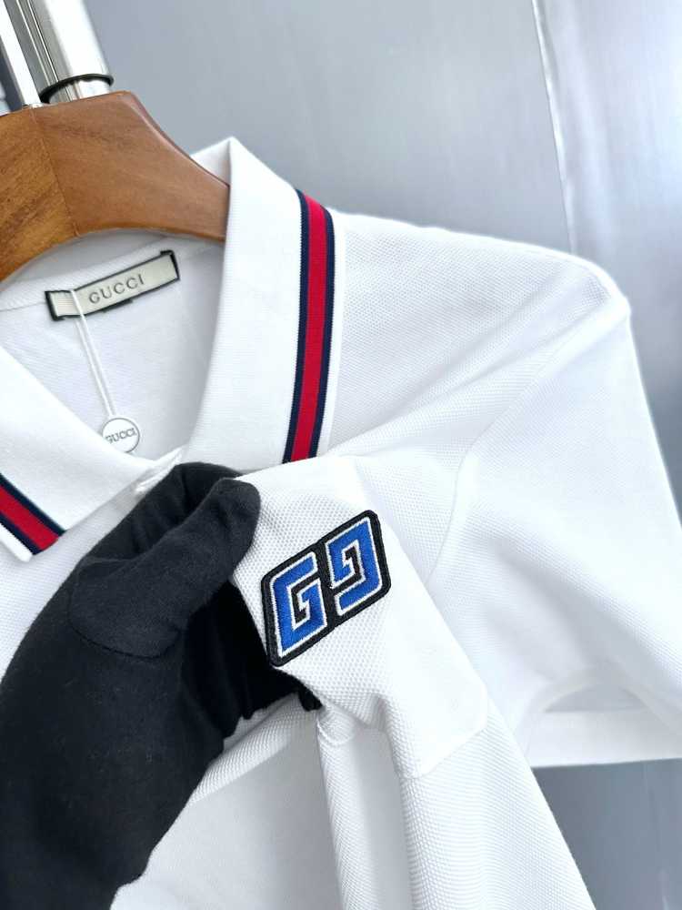 Gucci White Premium Quality Polo T-shirt-3