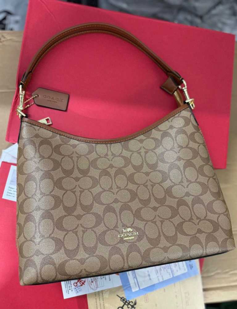 Coach Laurel Beige HandBag-thumb-0