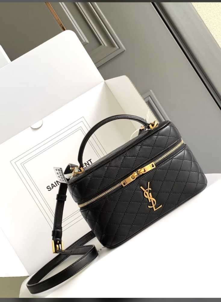 YSL Gaby Vanity Small Black HandBag-thumb-0