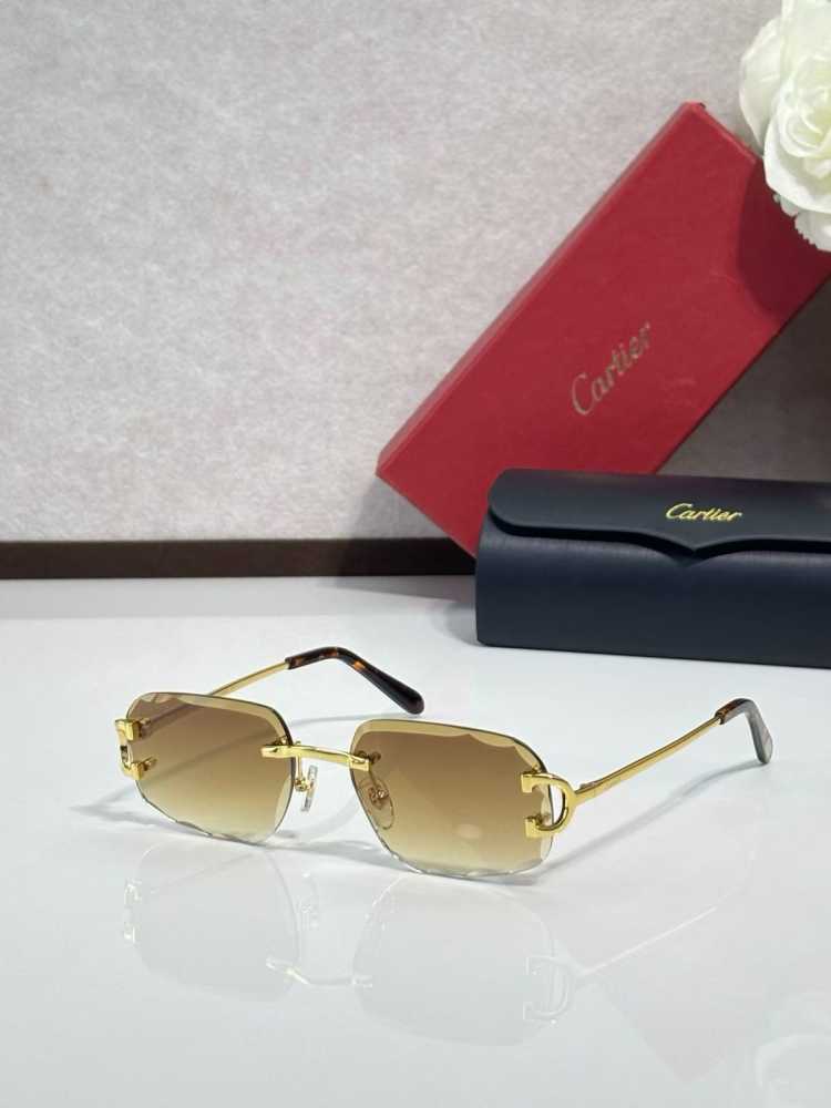 Cartier Colour Changing Lens Brown Premium Sunglasses