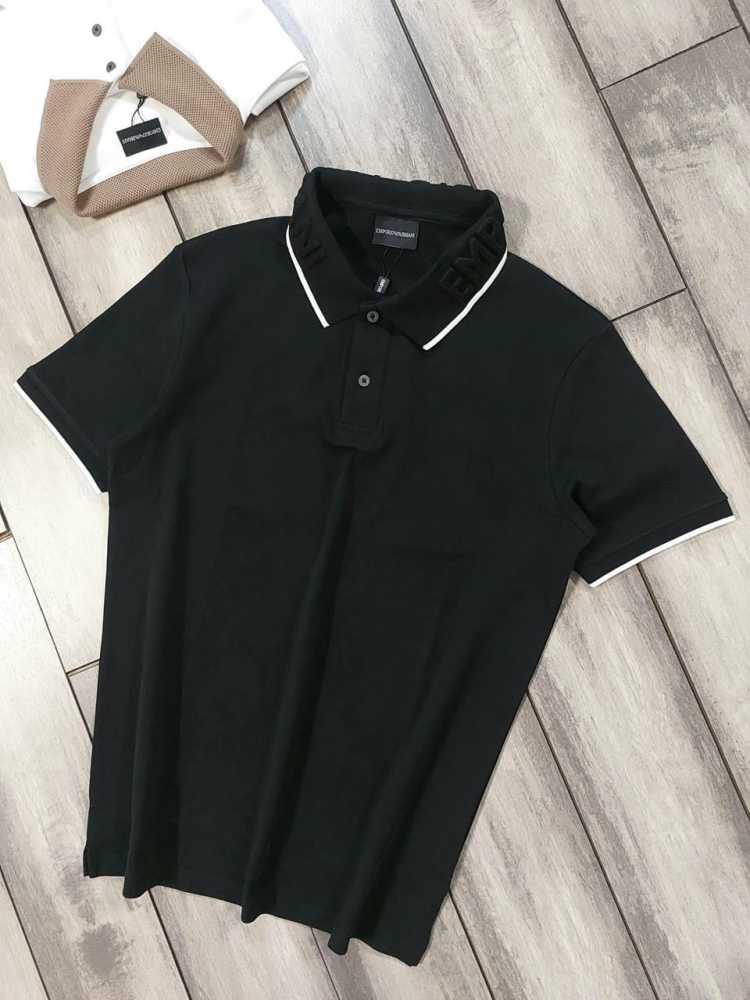 Emporio Armani Black Premium Quality Polo T-shirt-3