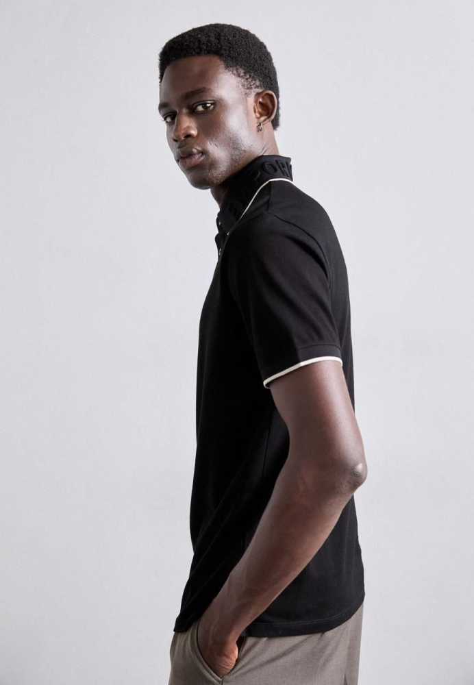 Emporio Armani Black Premium Quality Polo T-shirt-1