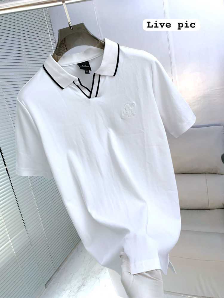 Armani Exchange White Premium Quality Polo Shirt-1