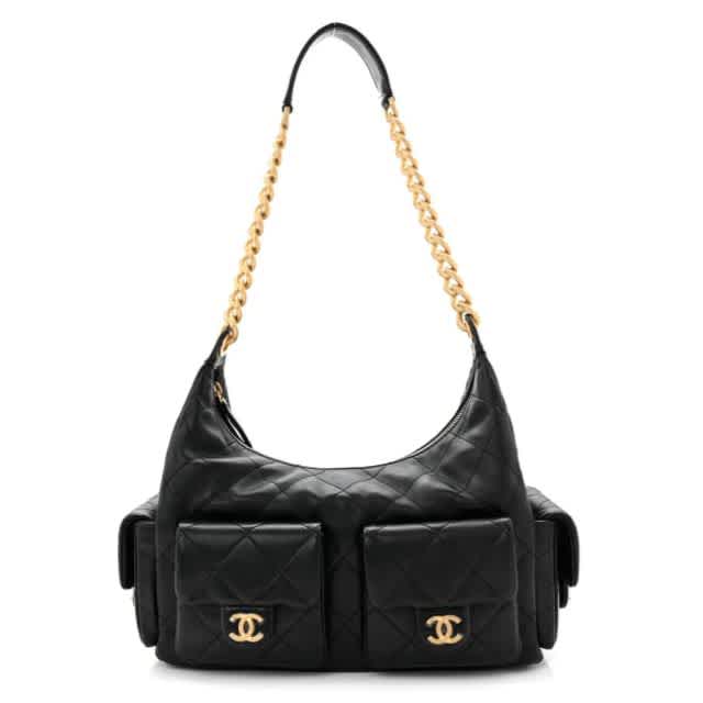 Chanel 25C Black Premium Shoulder Bag