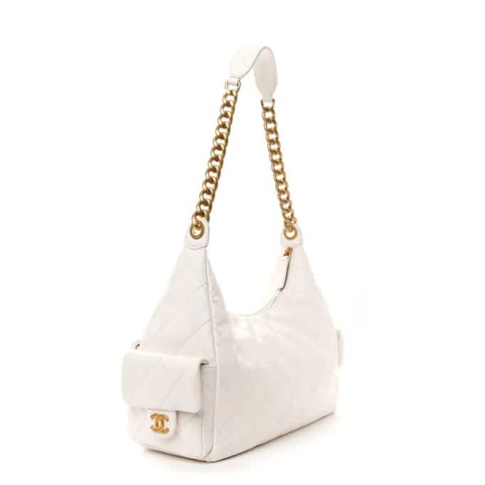 Chanel 25C White Premium Shoulder Bag-1