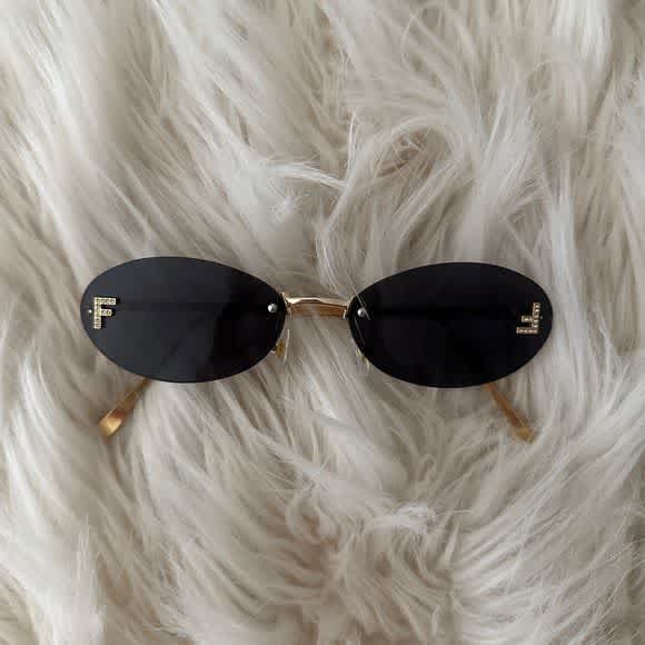 Fendi Black Premium Women's Sunglasses-thumb-1
