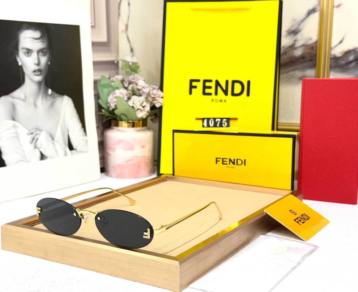 Fendi Black Premium Women's Sunglasses