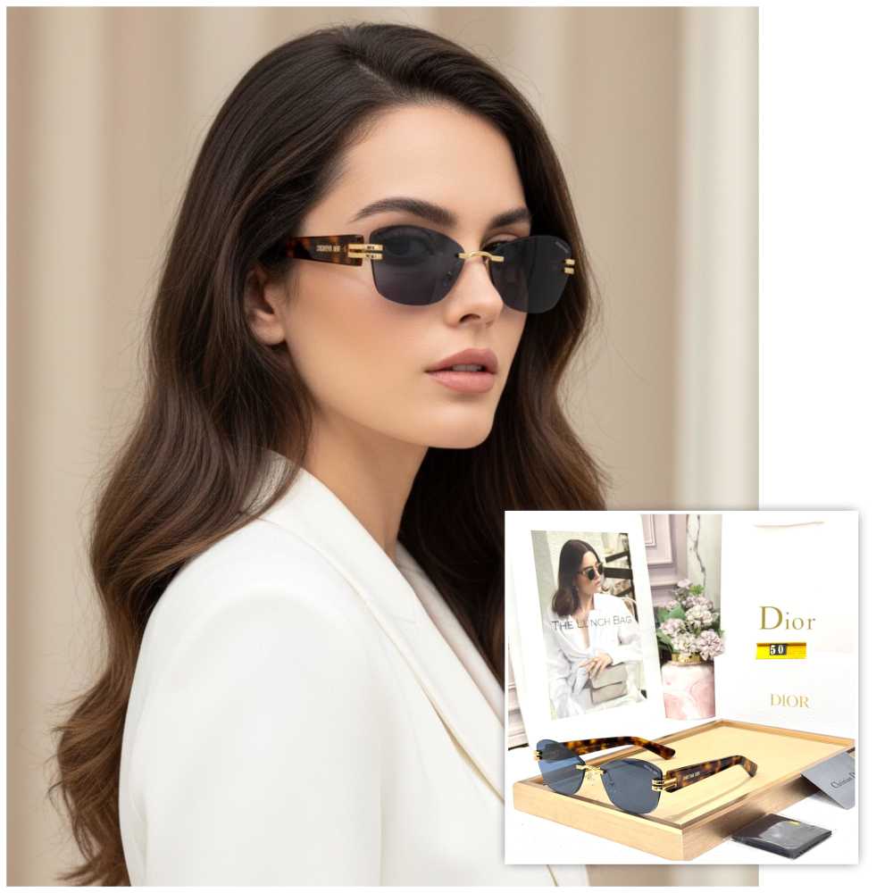 Dior Brown Premium Women's Sunglasses-thumb-4