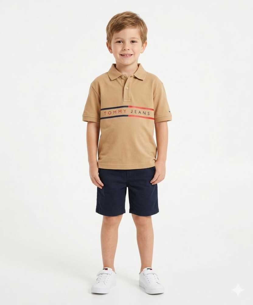 Tommy Hilfiger Brown Kids Premium Quality T-shirt