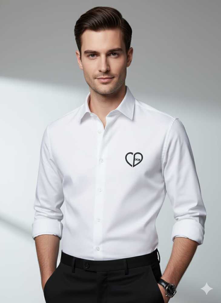Dior White Premium Quality Shirt-1