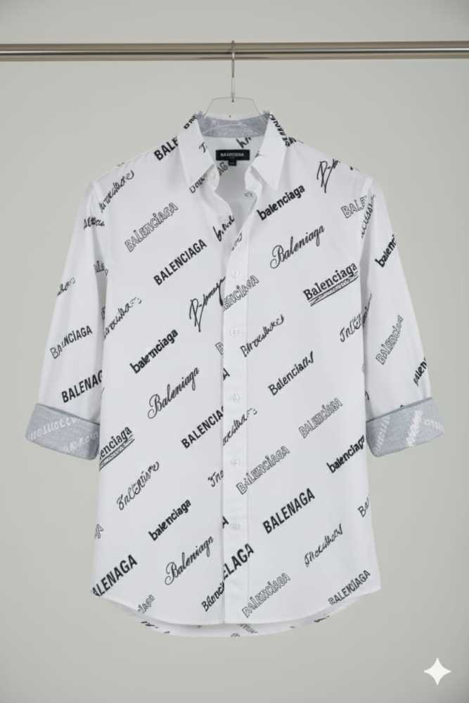 Balenciaga White Premium Quality Shirt-2