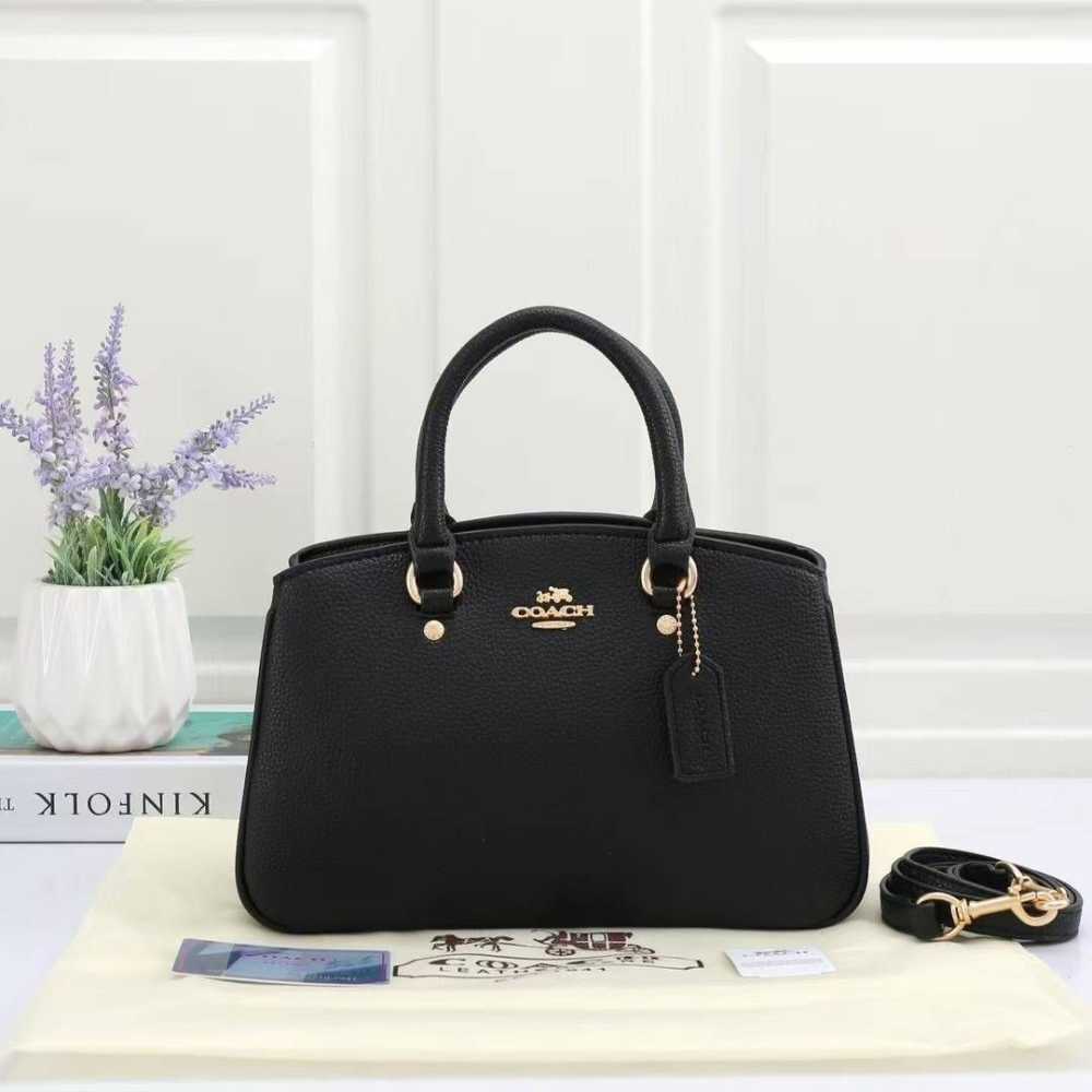 Coach C Logo Darcie Black HandBag